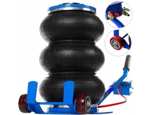 Pneumo domkratas 6t su 3 oro pagalvėmis