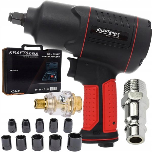 Pneumatinis – smūginis veržliasukis su galvutėmis 1200 Nm