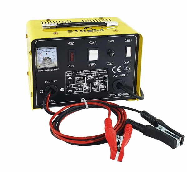 Akumuliatoriaus įkroviklis 15A, 12/24V STROM