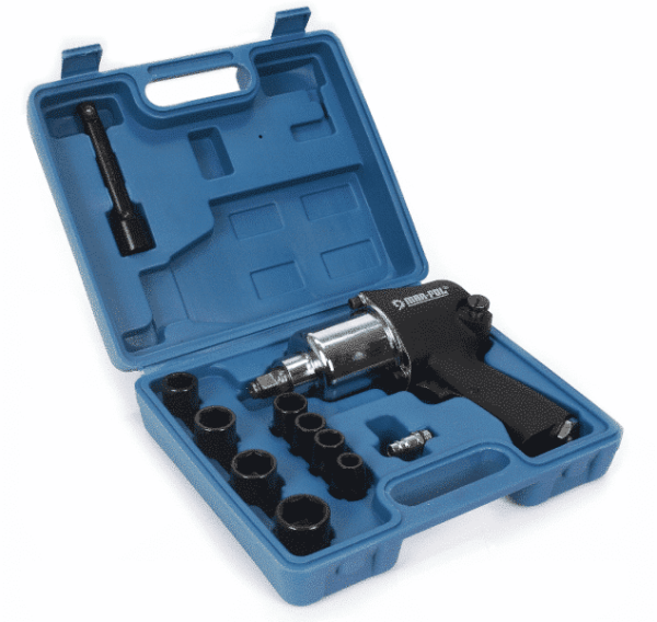 Pneumatinis – smūginis veržliasukis 1/2'', 750NM + antgaliai - MAR-POL M80501