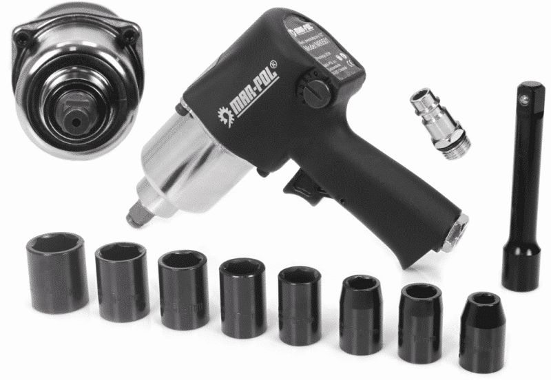 Pneumatinis – smūginis veržliasukis 1/2'' 750NM + antgaliai