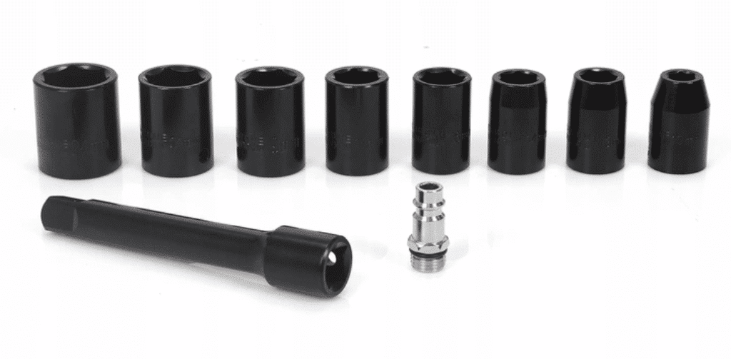 Pneumatinis – smūginis veržliasukis 1/2'' 750NM + antgaliai