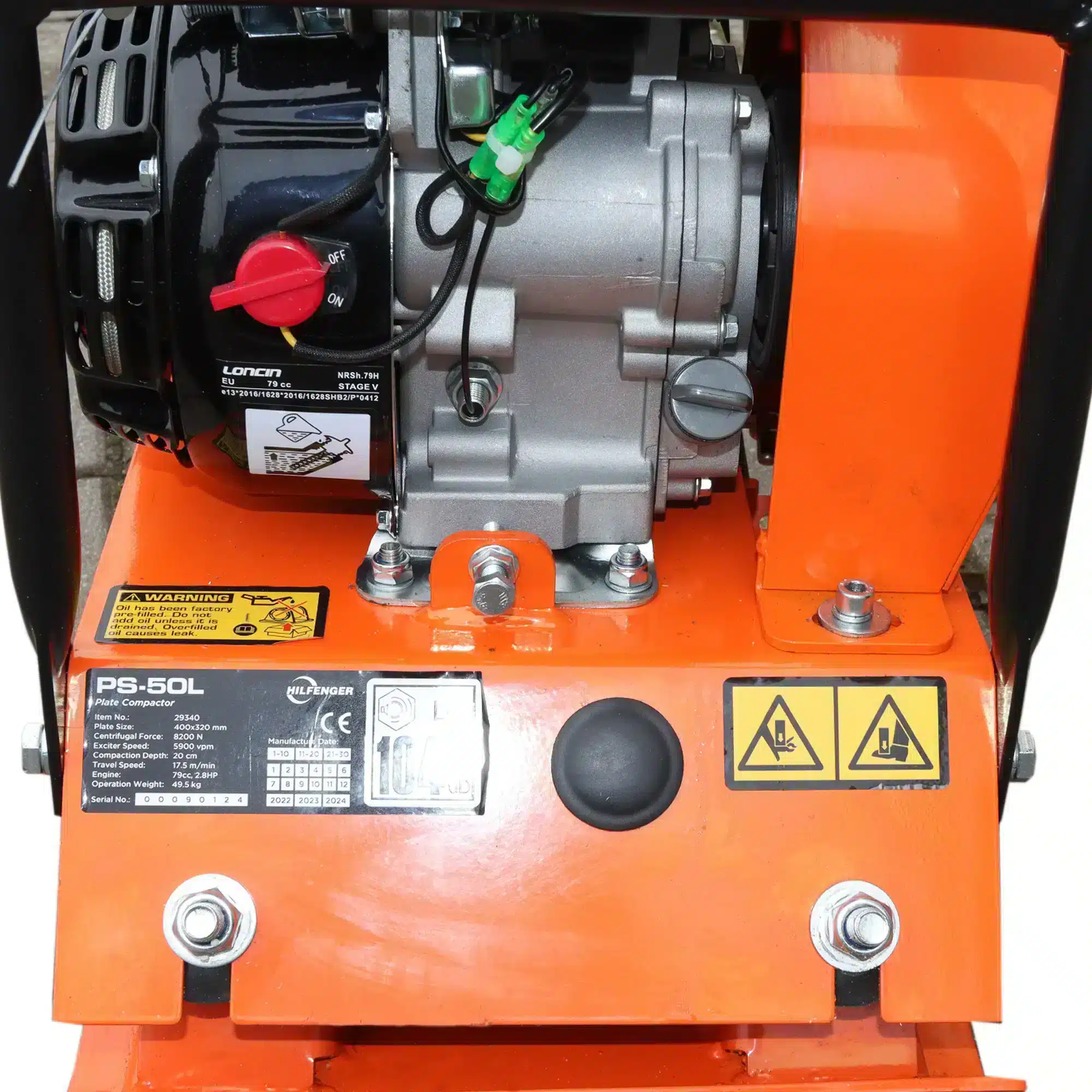 Vibroplokštė HILFENGER PS-50L (50 kg)