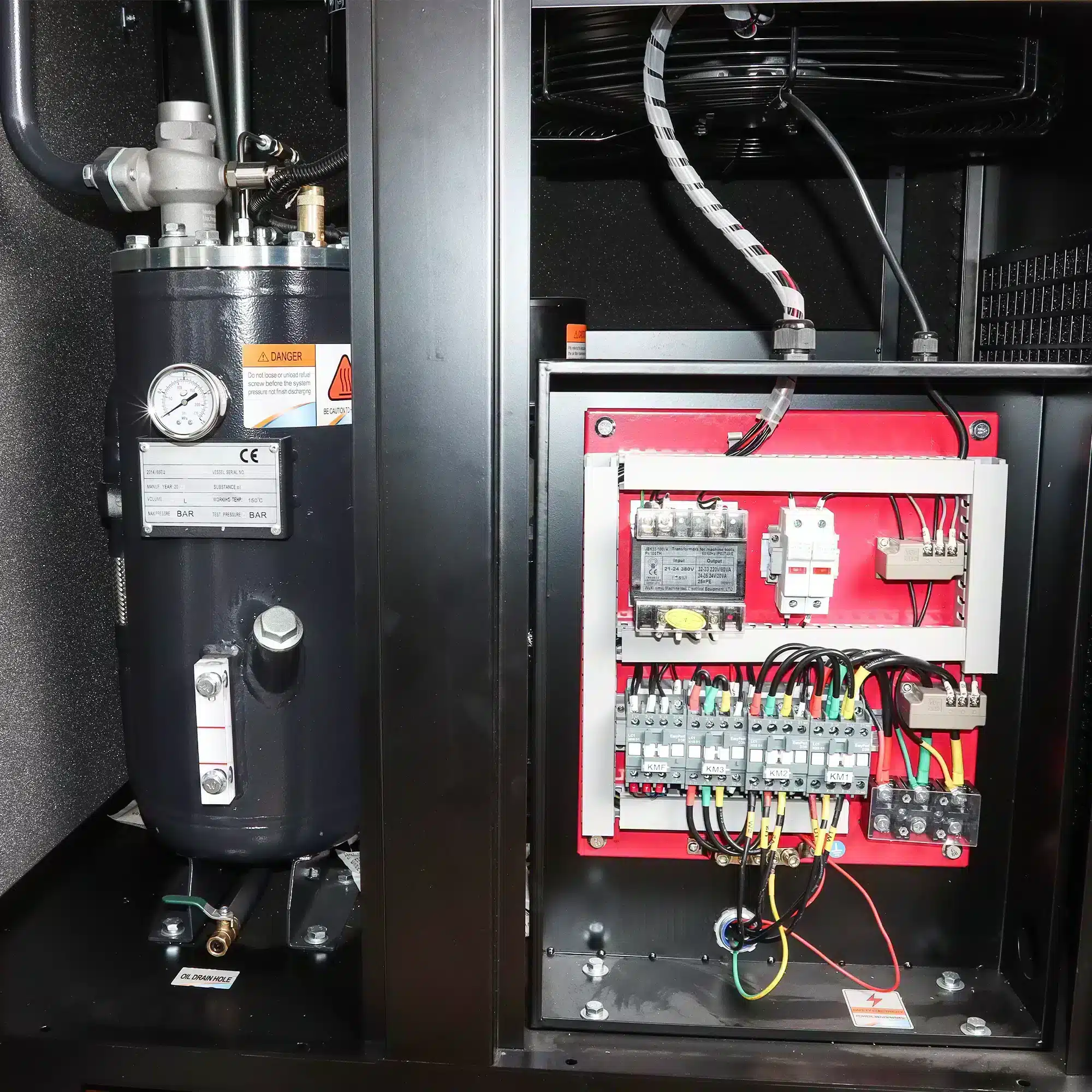 Sraigtinis oro kompresorius TZL-15A2 (trifazis, 1730 l/min)