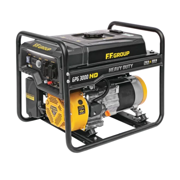 Benzininis generatorius FF GROUP GPG 3000 HD (3 kW, vienfazis)