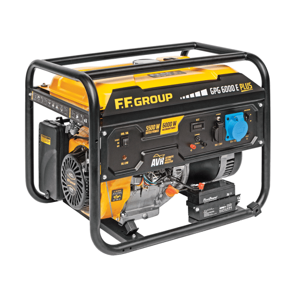 Benzininis generatorius FF GROUP GPG 6000 E PLUS (6 kW, vienfazis)