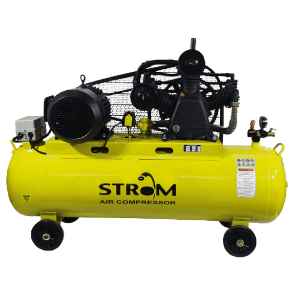 Trifazis oro kompresorius STROM V-0.9/12.5 (220 l, su diržine pavara)