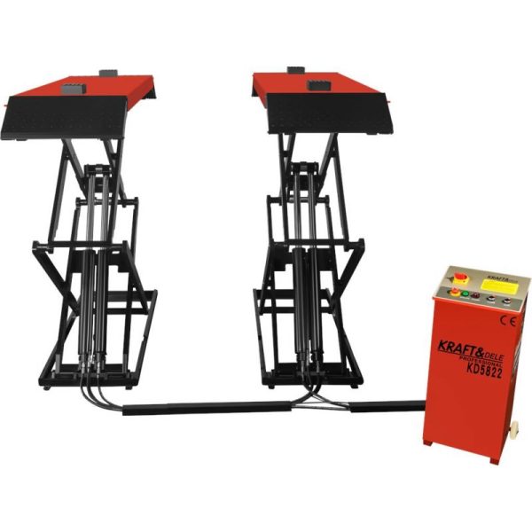 Automatinis žirklinis automobilių keltuvas KRAFT&DELE KD5823 (400 V, 3,8 t)